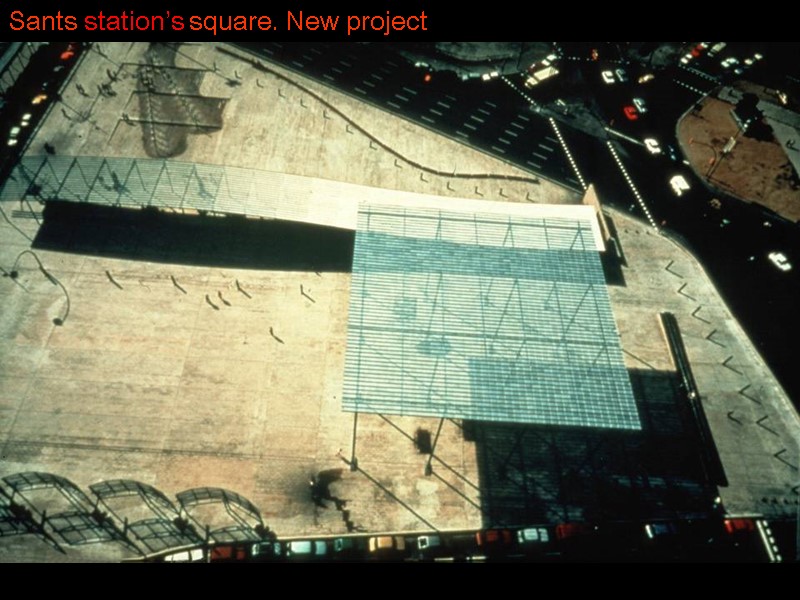 Sants station’s square. New project